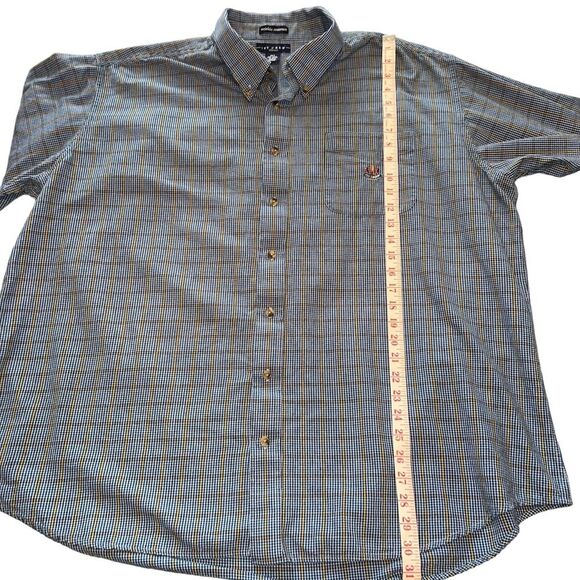 Ivy Crew Long Sleeve Button Up Shirt 3XT Tall Blue Wrinkle Resistant 100% Cotton - Picture 6 of 10
